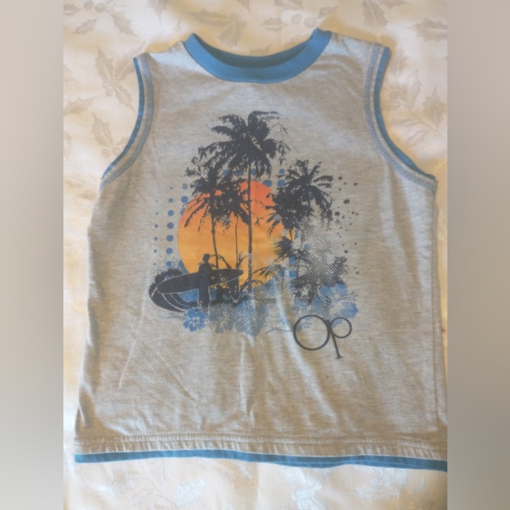 Boys Op Surf Beach Sean Tank Top Size Small 6 7